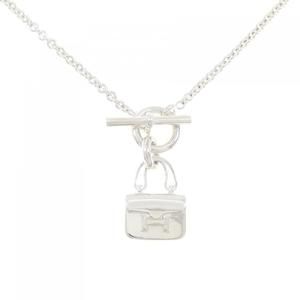 HERMES Silver Necklace